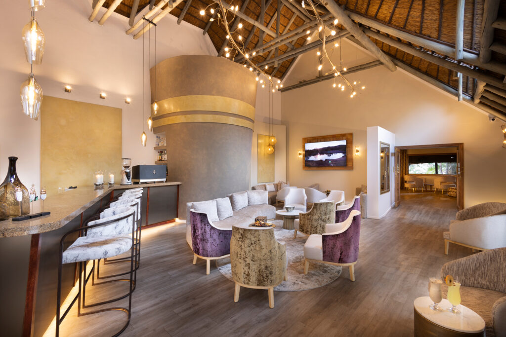 Mabula Game Lodge Recepeption bar area Mabula Game Lodge Recepeption bar area