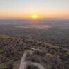 Kwafubesi Tented Camp sundowners on hill